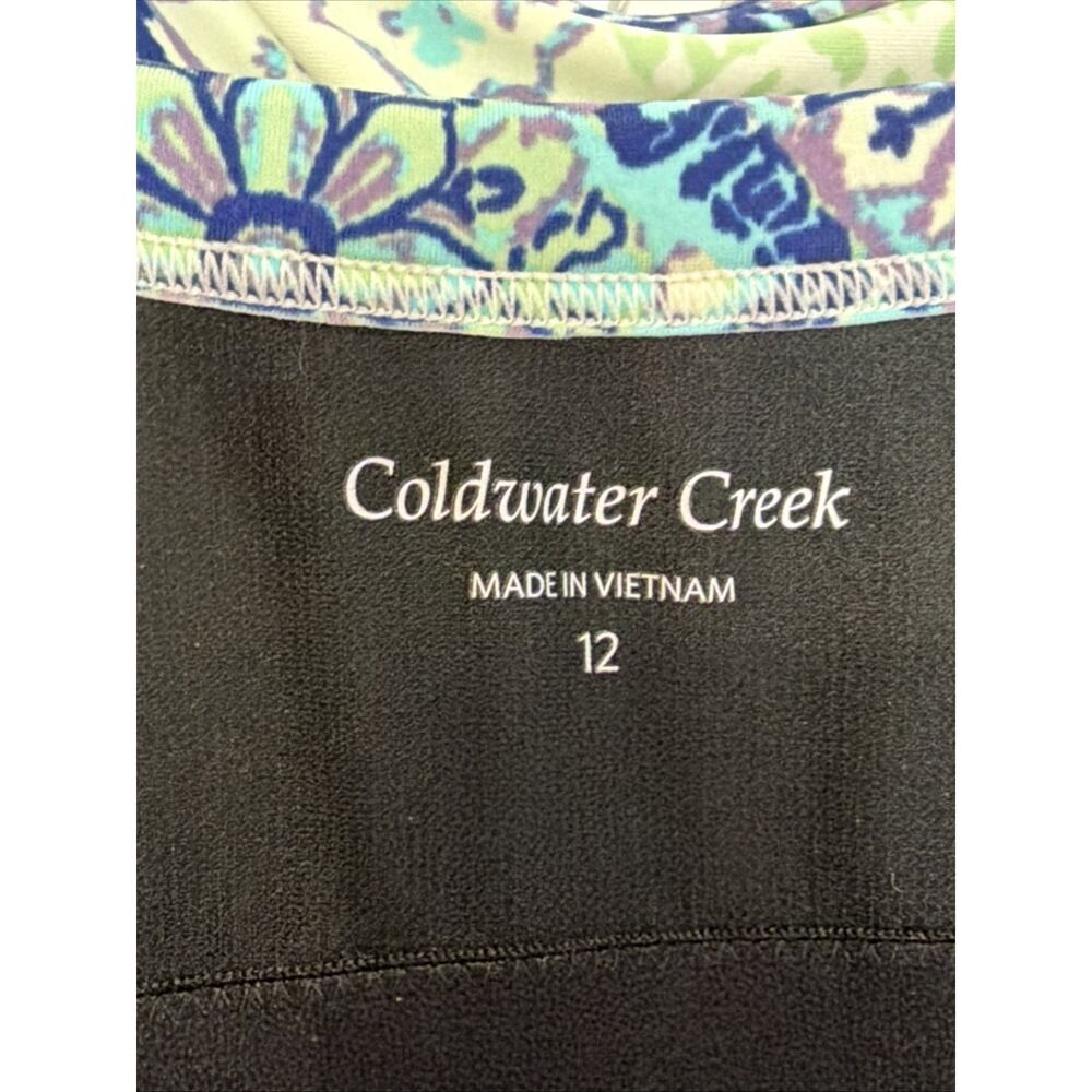 COLDWATER CREEK Women's size 12 Swimsuit 1-Piece Bathing Suit Swim Dress BLUE - Picture 11 of 14